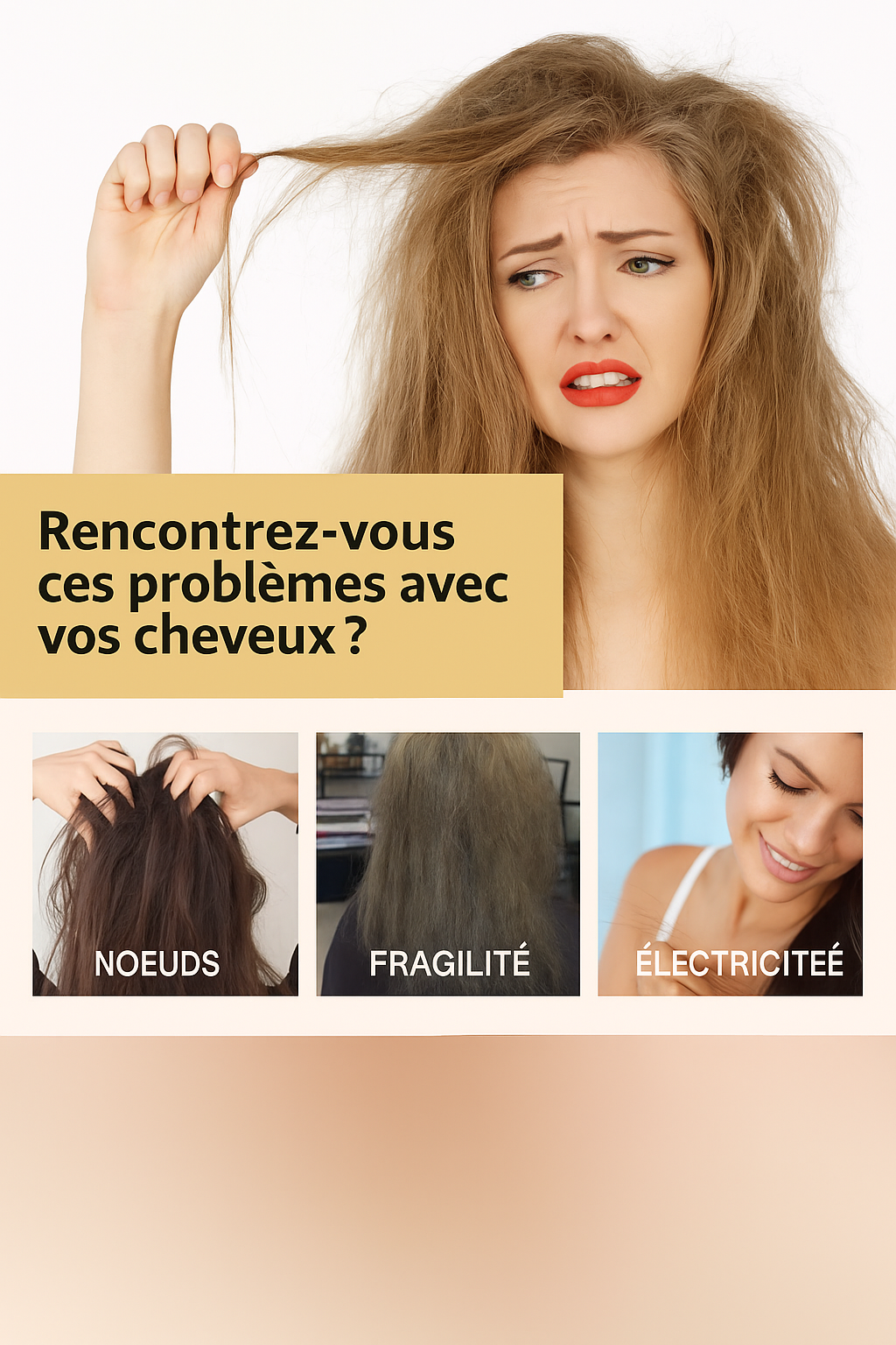 Masque Réparateur Cheveux au Collagène – Douceur & Brillance