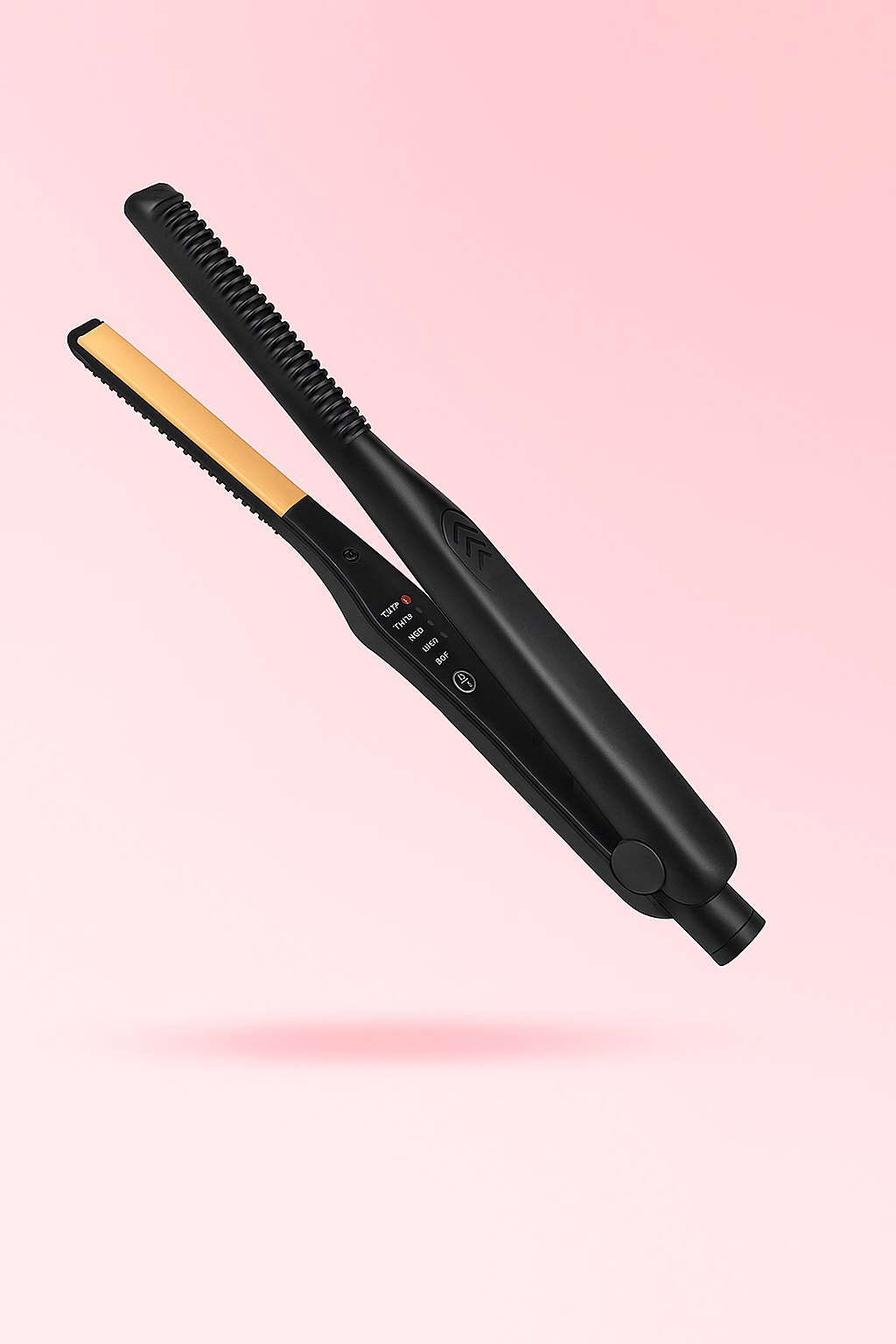 Fer à Lisser et Boucler 2-en-1 – Mini Appareil Céramique Professionnel pour Cheveux Courts & Barbe