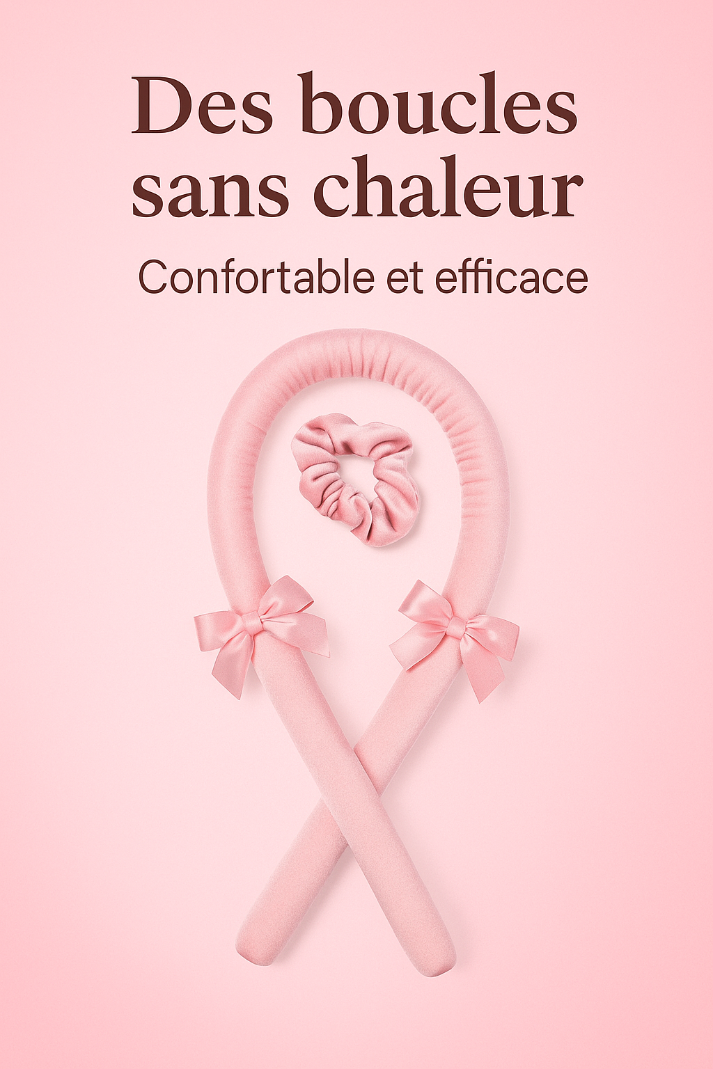 Fer à Boucler Sans Chaleur en Mousse – Boucles Douces Pendant le Sommeil