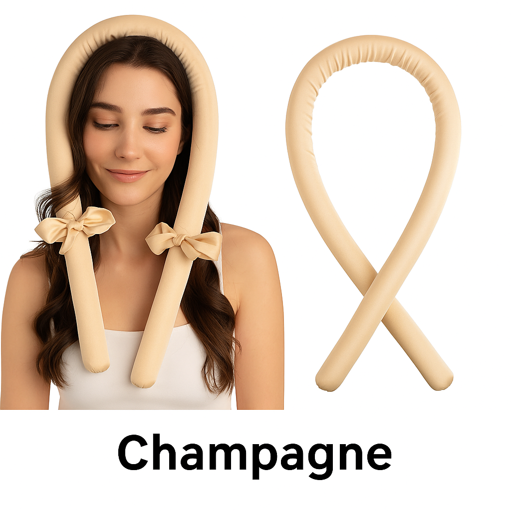 Fer à Boucler Sans Chaleur en Mousse – Boucles Douces Pendant le Sommeil