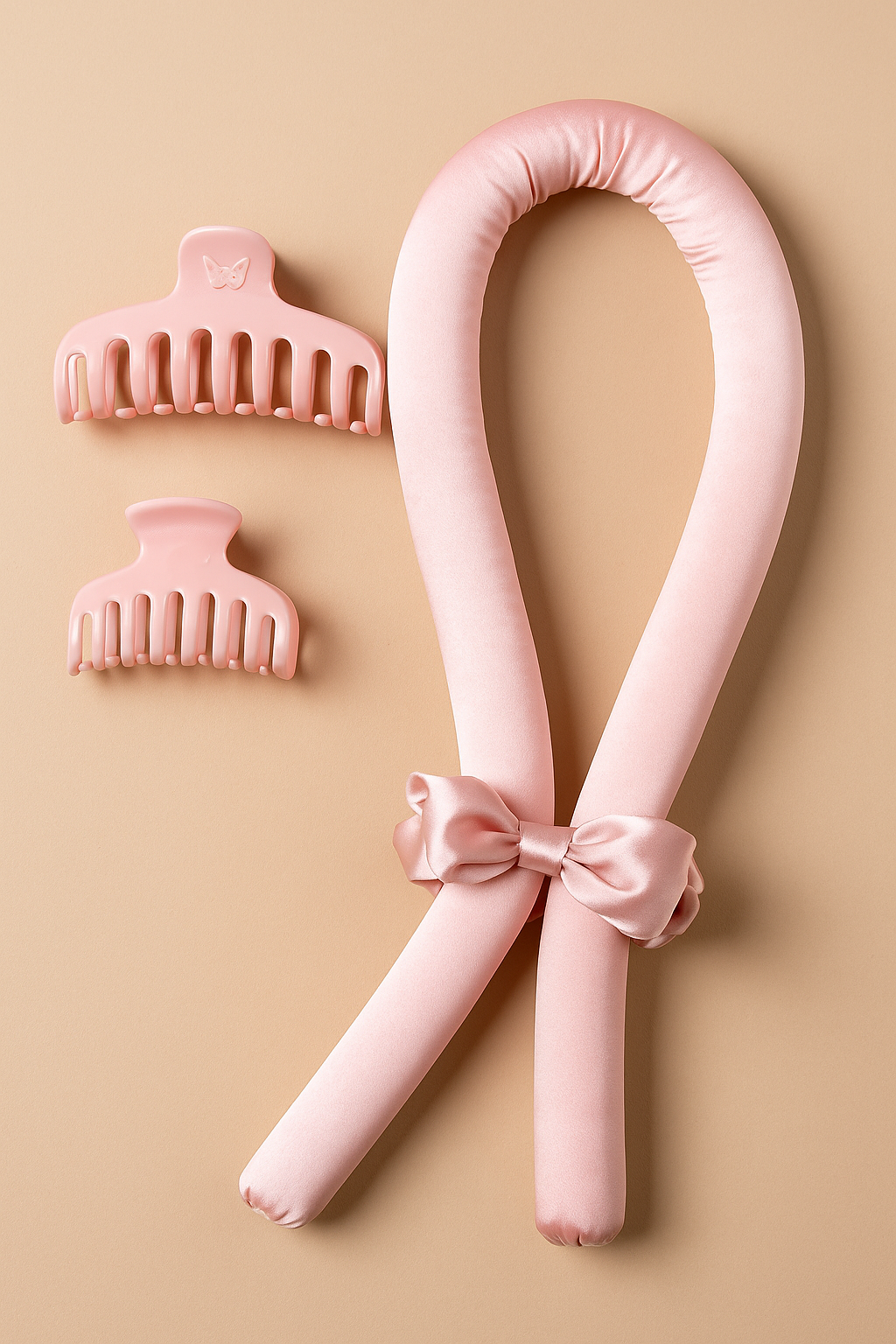 Fer à Boucler Sans Chaleur en Mousse – Boucles Douces Pendant le Sommeil