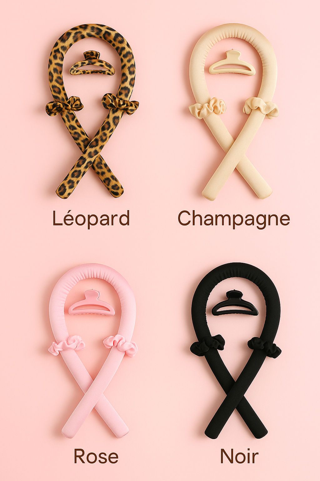 Fer à Boucler Sans Chaleur en Mousse – Boucles Douces Pendant le Sommeil