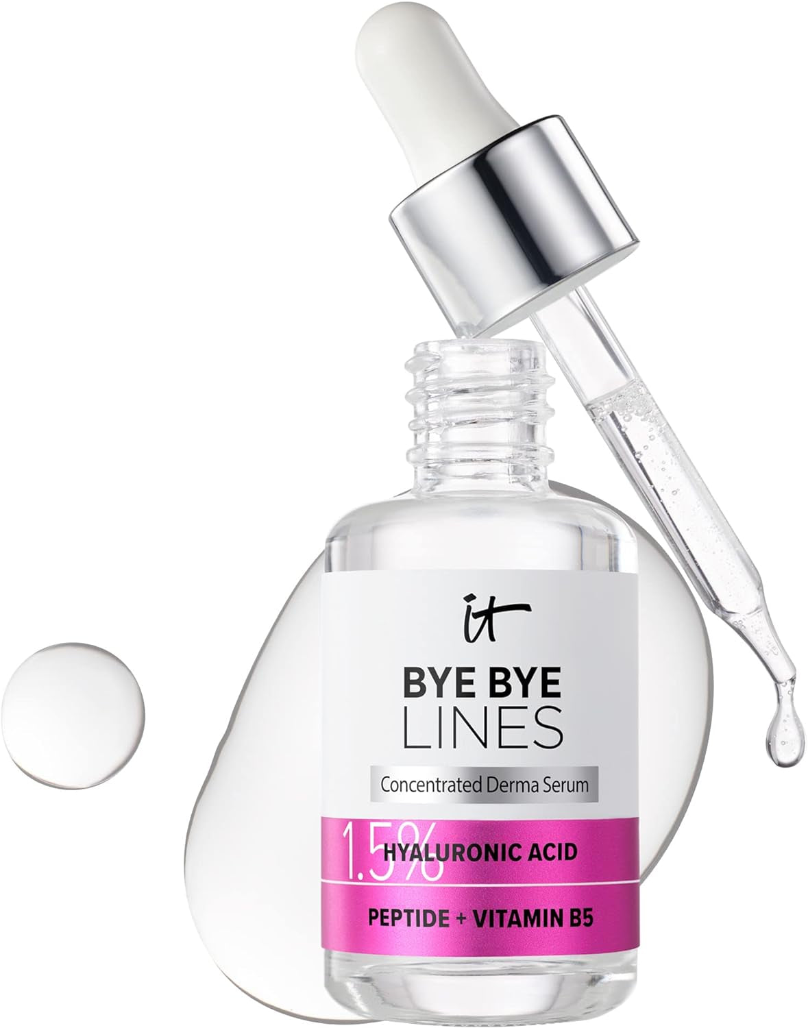 , Sérum Bye Bye Lines, Lisse & Repulpe Les Rides, Enrichi En Acide Hyaluronique, Peptide & Vitamine B5, Pour Tous Types De Peau, 30Ml