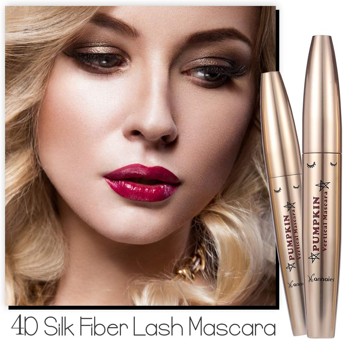 4D Silk Fiber Eyelash Mascara, 4D Mascara Fiber Eyelash Mascara, 4D Fibre Soie Mascara, Fiber De Soie Cils Noir Mascara, Extension Fibre Extrêmement Long Mascara Lavable À L'Eau Chaude