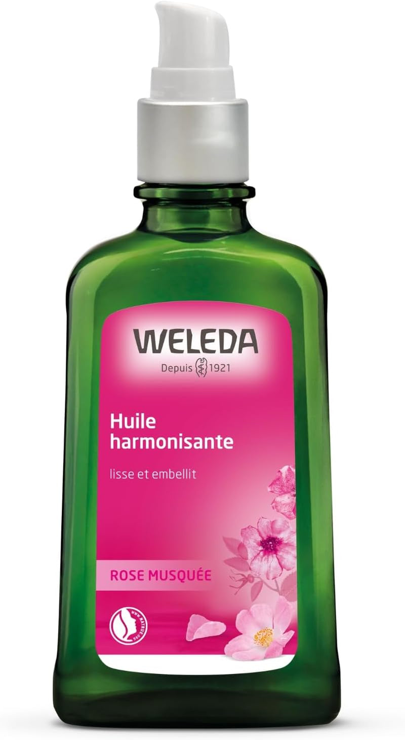 - Huile Harmonisante À La Rose Musquée - Lisse Et Embellit - Favorise La Tonicité De La Peau - NATRUE* - Vegan*** - 100 Ml