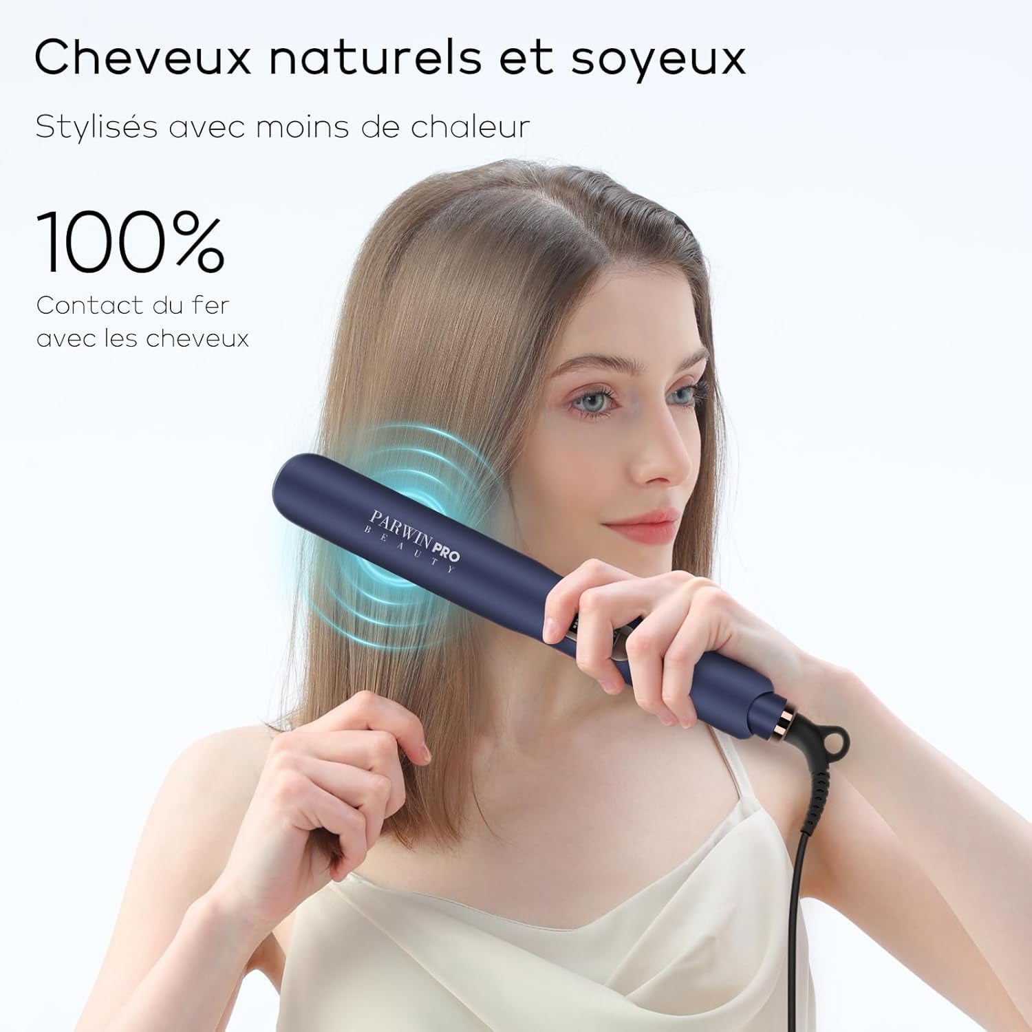 32 MM Lisseur Cheveux,  2 En 1 Lisseur Boucleur Cheveux, Fer À Lisser Avec Revêtement En Nano Titane, Plaque Chauffante Glissante, Lisseur De Voyage, Avec Écran LCD, 130℃-230℃