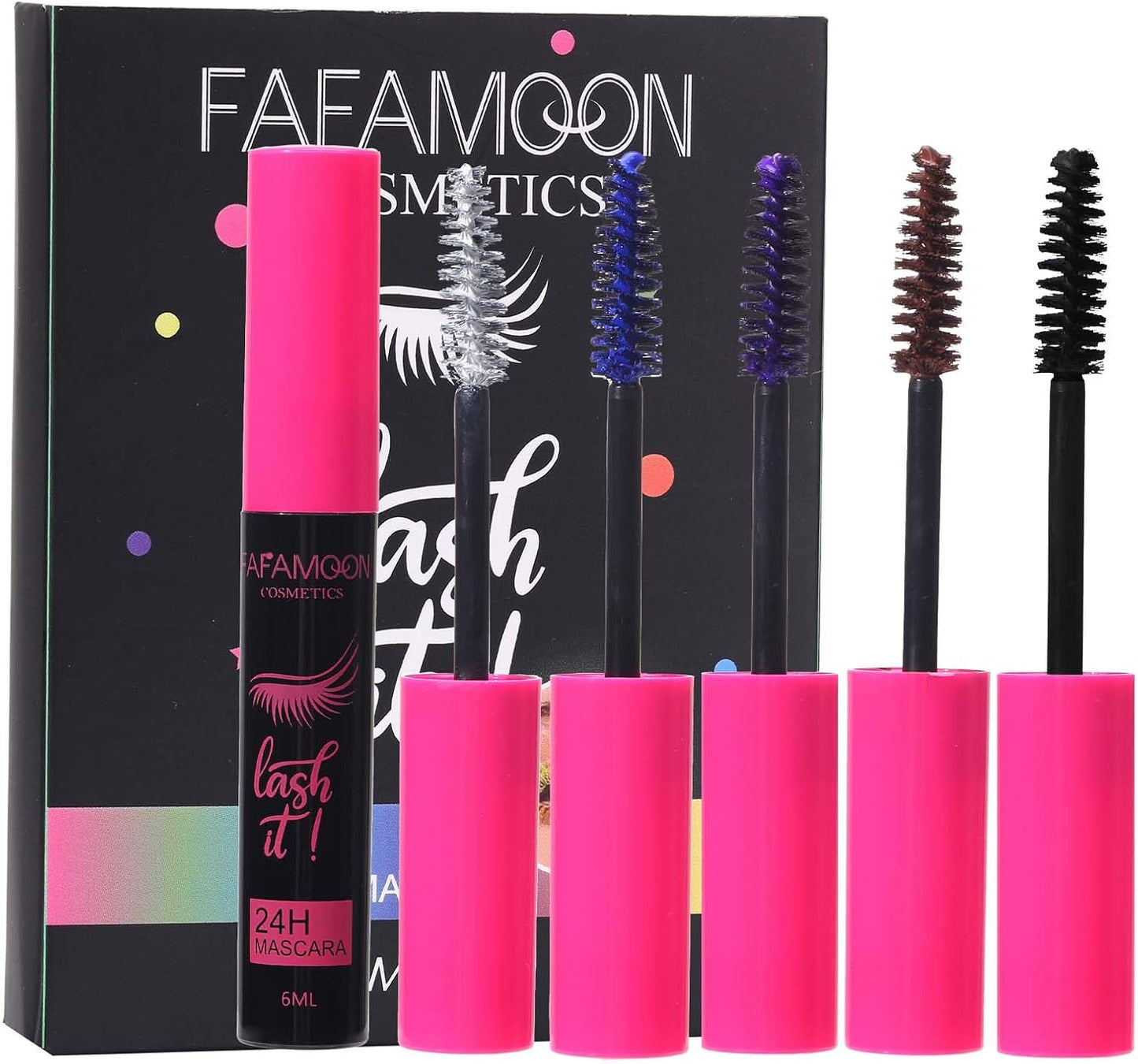 Set De Mascara Coloré,Mascara Volumateur Et Allongeant, Mascara Bouclé Longue Durée,Imperméable,Anti-Sueur,Sans Efflorescence,Multicolore Pour Les Yeux Des Femmes,Set De Mascara