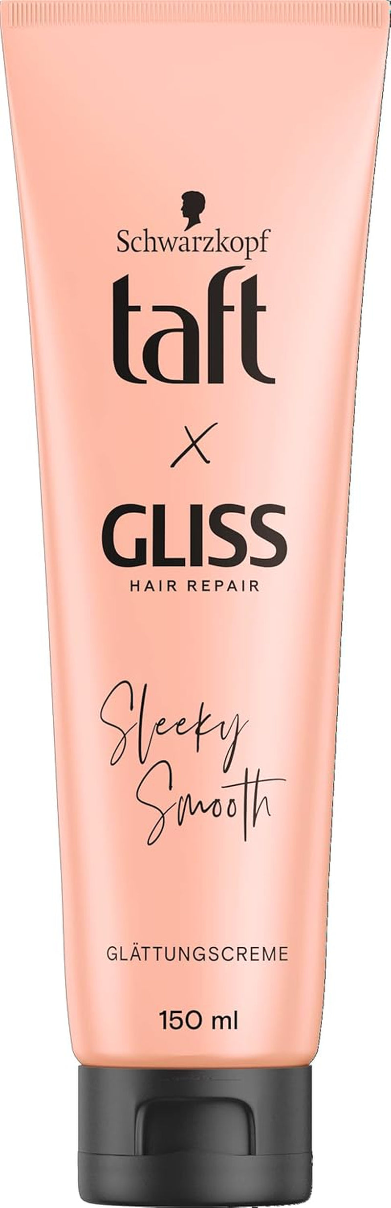 Taft X Gliss Crème Lissante Sleeky Smooth (150 Ml), Crème Coiffante Pour Cheveux Lisses Sans Fer À Lisser, Avec Protection Supplémentaire Contre Le Sèche-Cheveux Et Les Frisottis