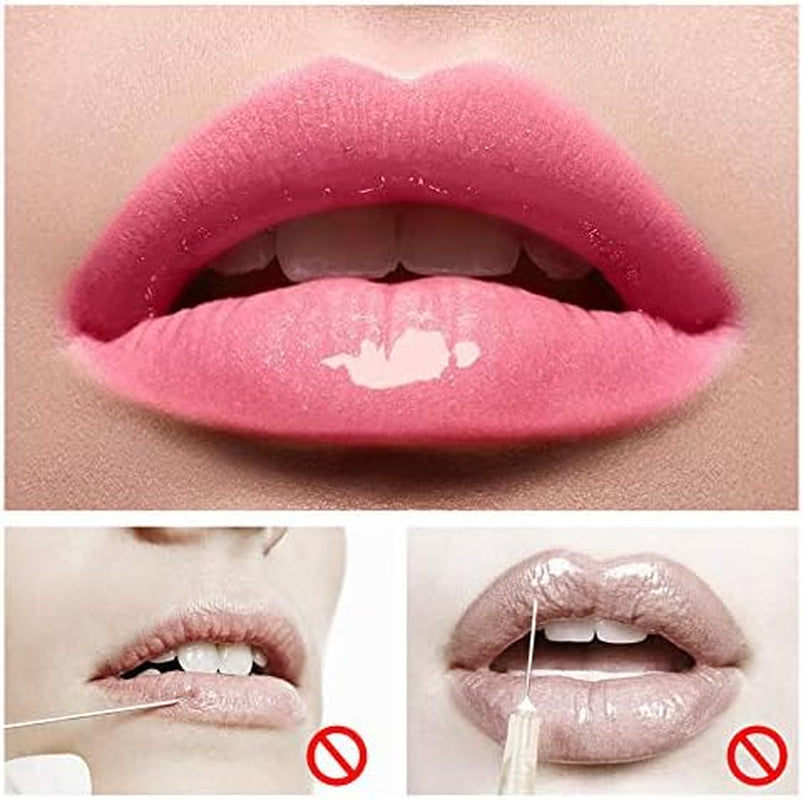 Gl-Turelifes Lip Plumper Lip Gloss, Lip Maximizer Balm Plumper Lip Extreme Volume, Heathly Enhancer Hydrated Lips, Hydrate, Élimine La Sécheresse Rides Améliore La Brillance Rebondie