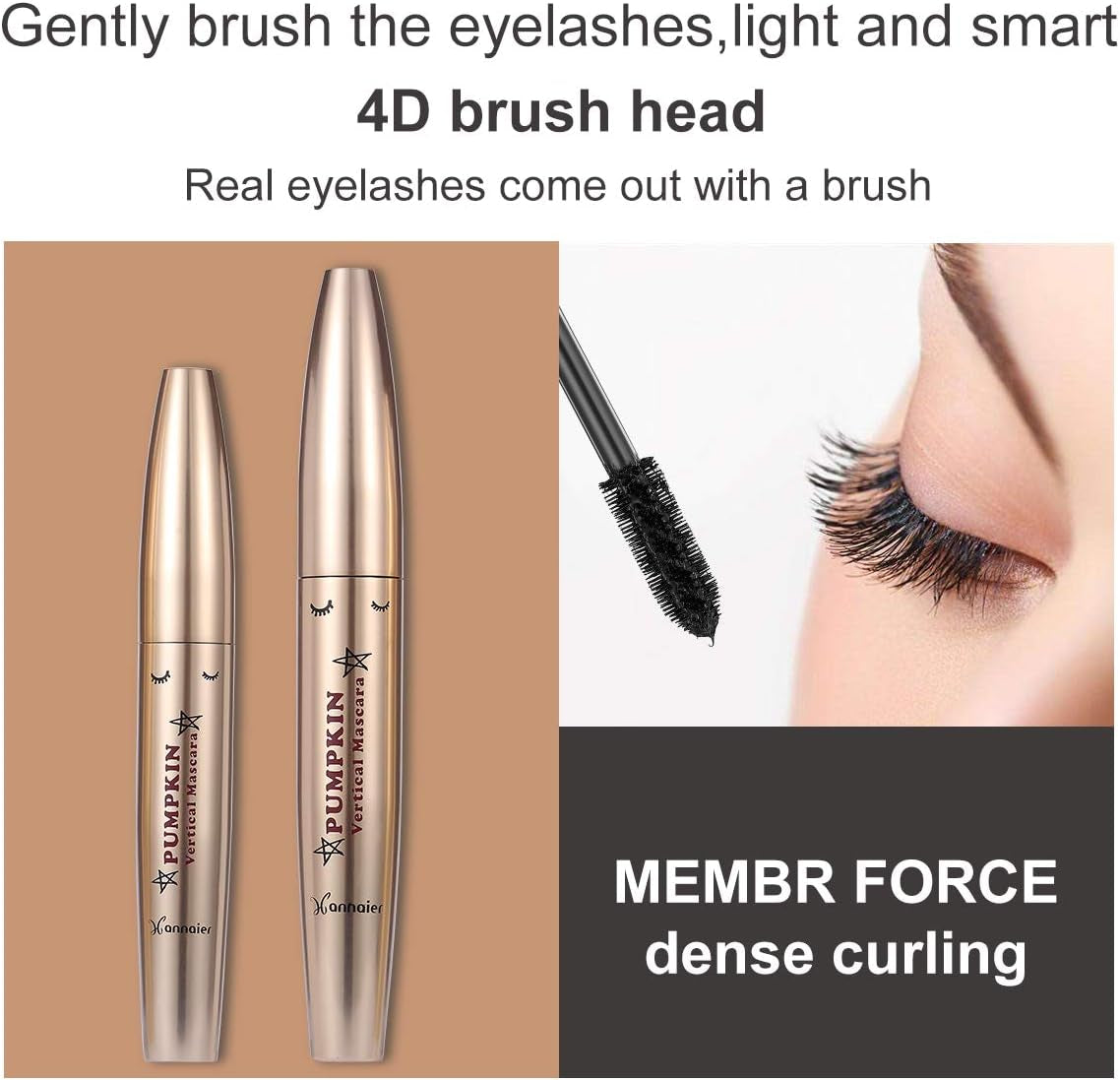 4D Silk Fiber Eyelash Mascara, 4D Mascara Fiber Eyelash Mascara, 4D Fibre Soie Mascara, Fiber De Soie Cils Noir Mascara, Extension Fibre Extrêmement Long Mascara Lavable À L'Eau Chaude