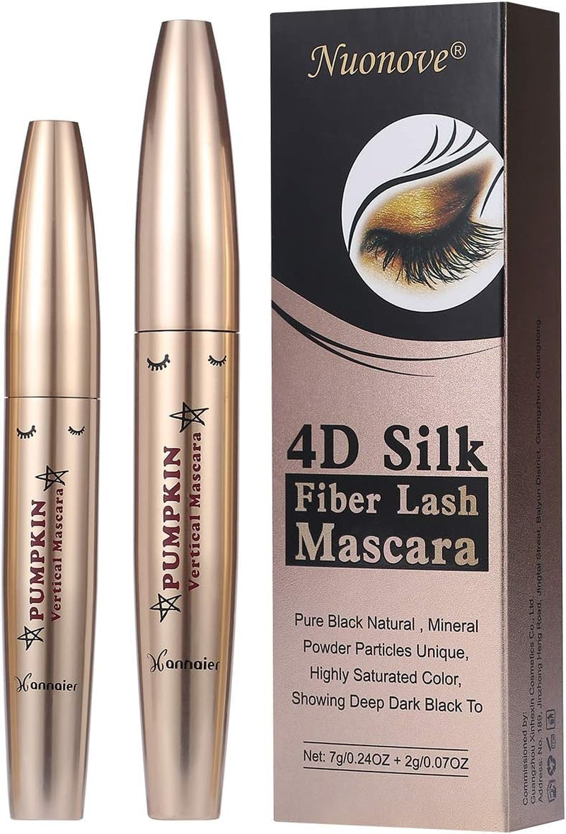 4D Silk Fiber Eyelash Mascara, 4D Mascara Fiber Eyelash Mascara, 4D Fibre Soie Mascara, Fiber De Soie Cils Noir Mascara, Extension Fibre Extrêmement Long Mascara Lavable À L'Eau Chaude