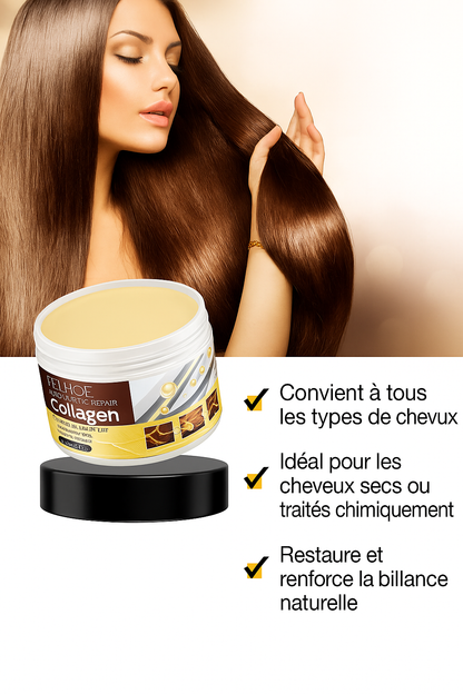 Masque Réparateur Cheveux au Collagène – Douceur & Brillance