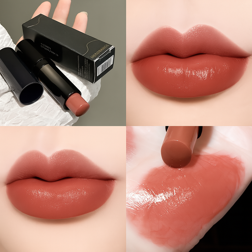 Rouge à Lèvres Brillant Marron Rouge – Hydratant & Longue Tenue