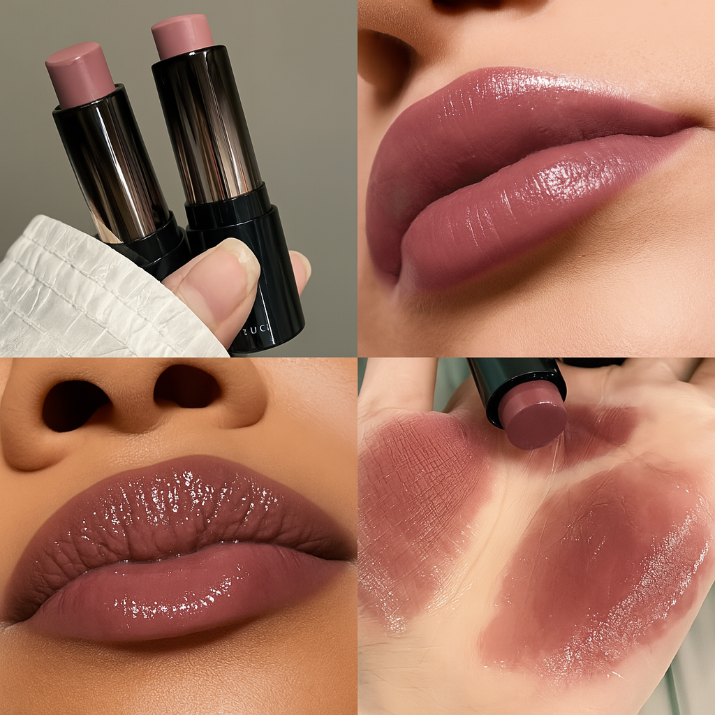 Rouge à Lèvres Brillant Marron Rouge – Hydratant & Longue Tenue