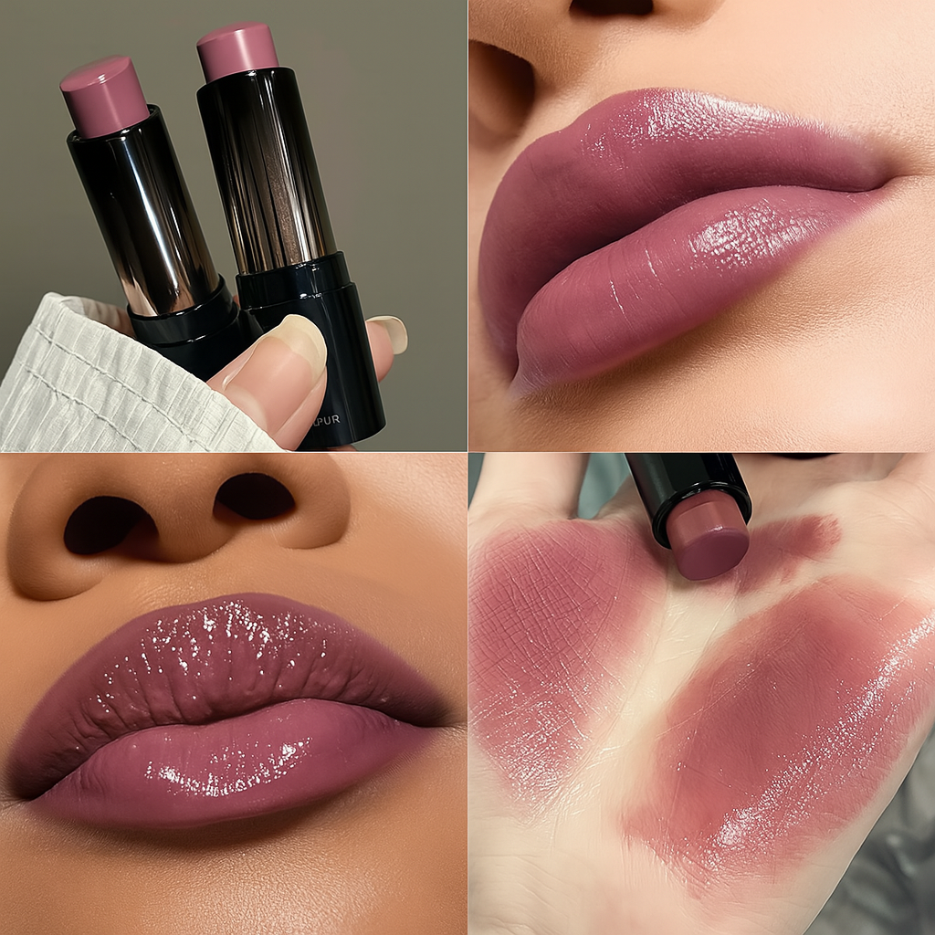 Rouge à Lèvres Brillant Marron Rouge – Hydratant & Longue Tenue