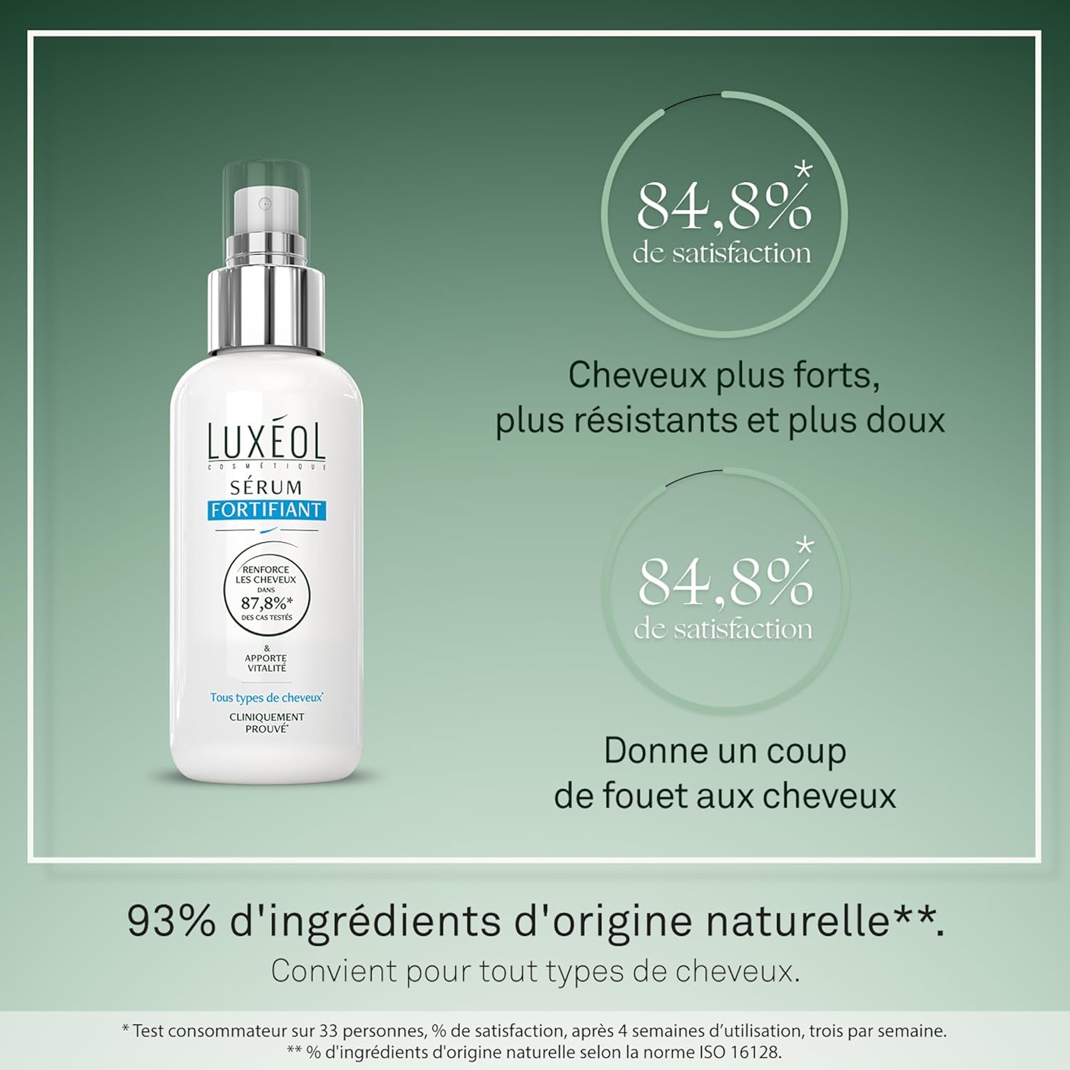 – Sérum Fortifiant – Force* & Vitalité – Tous Types De Cheveux* – Cliniquement Prouvé* – Made in France – 75 Ml