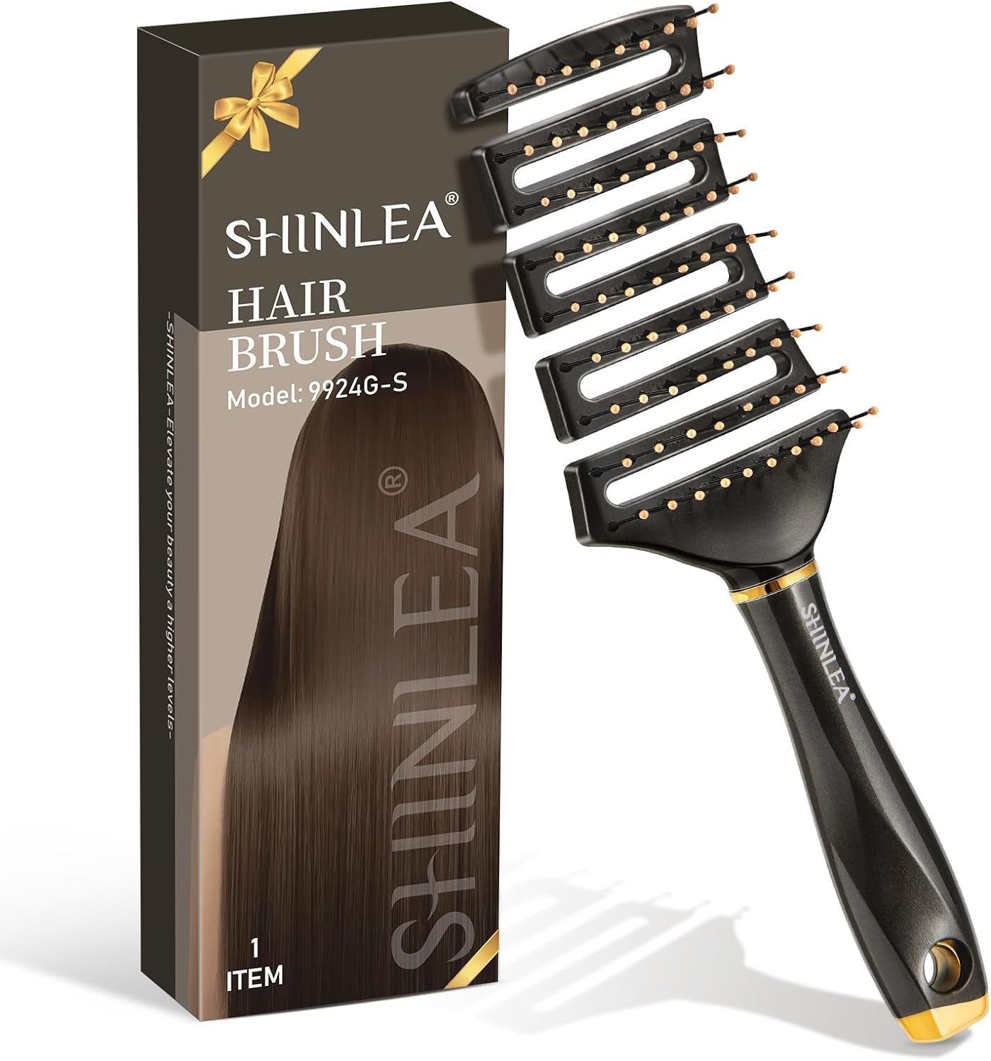 Brosse Cheveux Démélant, Professionnelle Incurvée Ventilée Pour Coiffeur Outils De Coiffure Brosses De Massage Démêlantes À Séchage Rapide