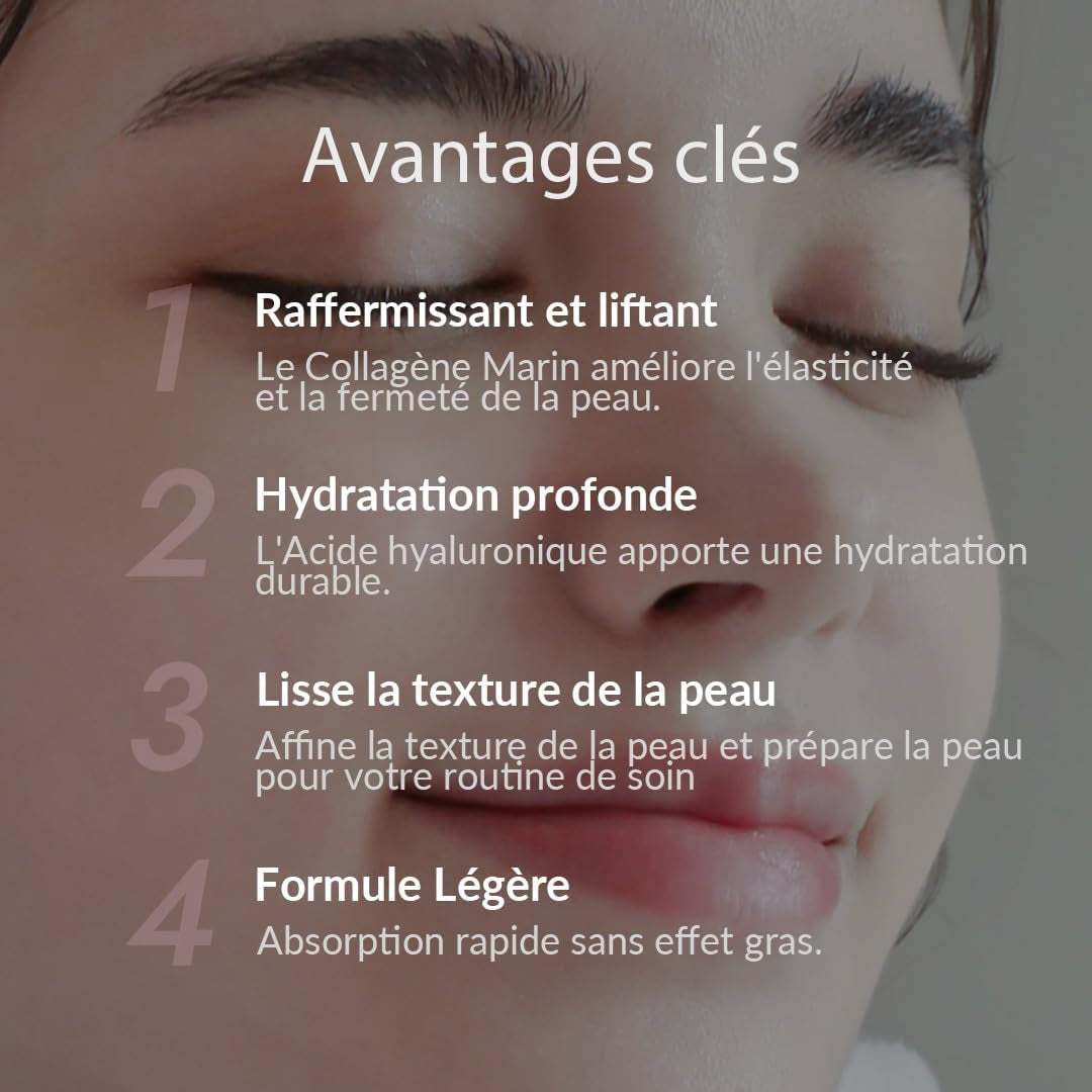 [] COLLAGEN POWER LIFTING TONER (120 Ml) Soin Coréen - Lotion Tonique Pour Le Visage - Collagène Marin - Soin Anti-Âge Hydratant & Apaisant - Peaux Sèches & Matures